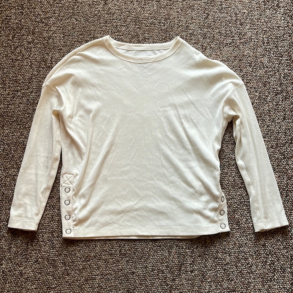 Anthropologie cream long sleeve